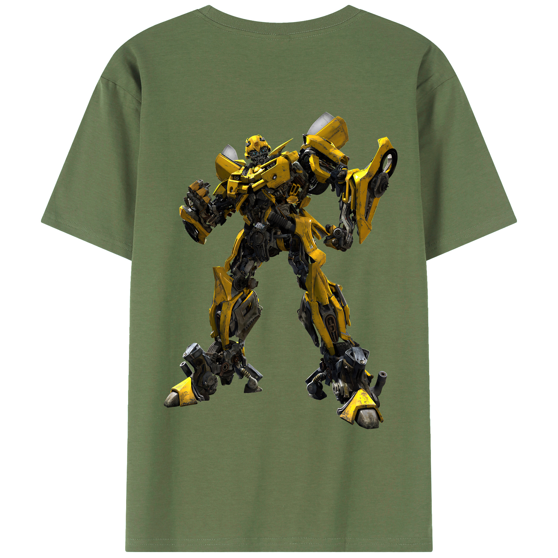 （画像用） Transformers トランスフォーマー 綿100％ メンズ半袖Tシャツ（バックプリント） 通気性